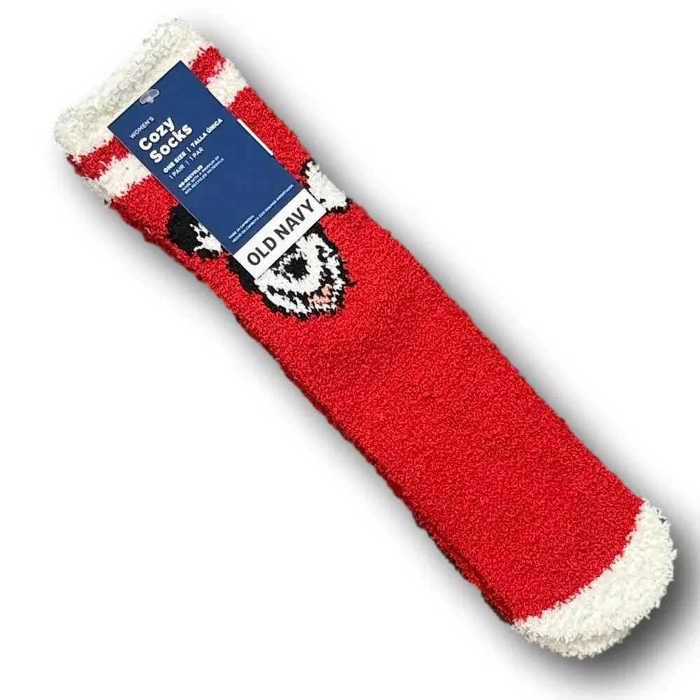 3/$20 Disney Mickey Mouse Christmas Holiday Funny Novelty Cozy Socks - NWT